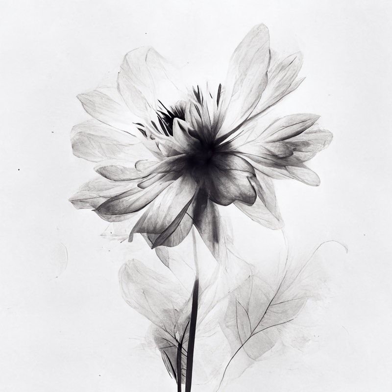 Flower courtesy of Midjourney, the prompt has been lost to time.